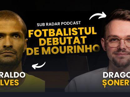 Geraldo Alves, fost fundaș la FCSB, Petrolul Ploiești și Astra Giurgiu, în prezent antrenor secund la Rapid București, vorbește despre experiențele sale din fotbalul românesc și lucrurile care nu se văd din tribune. Colaj: Dragoș Șoneriu