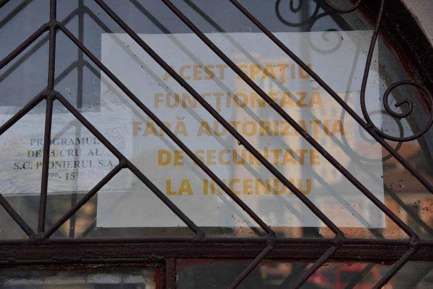 Fotografie făcută în această săptămână la fostul club Colectiv. Foto: Lucian Muntean