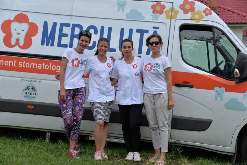 De la stânga la dreapta, Daniela Staicu, Asma Năstase Battah, Ştefania Petrache şi Alina Ţiplea.