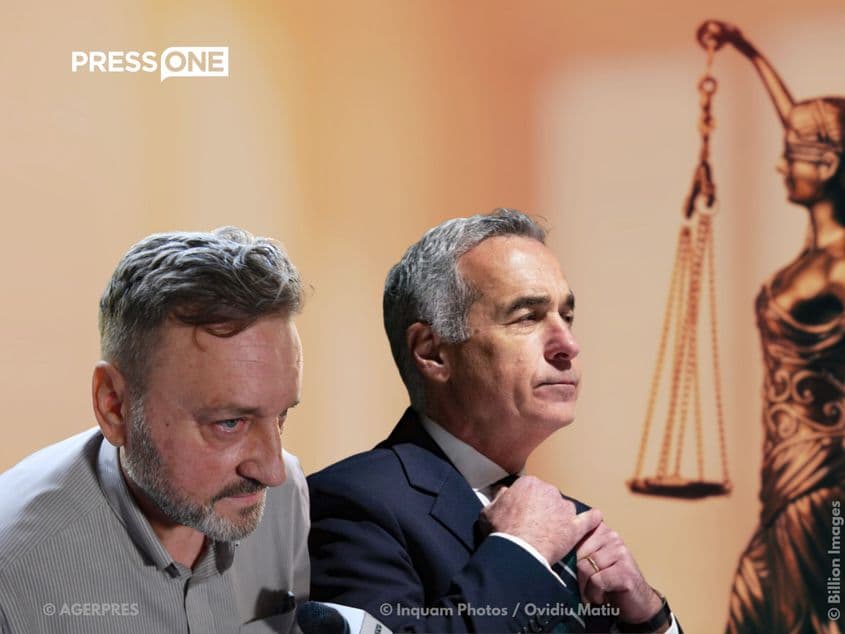 Preotul Ion Negoescu ar fi, potrivit informațiilor depuse în plângerea DIICOT, cel care i-a făcut legătura omului de afaceri Răzvan Leu cu Călin Georgescu. Foto: Agerpres Foto și Inquam Photos / Ovidiu Dumitru Matiu. Colaj realizat de Casiana Fusu