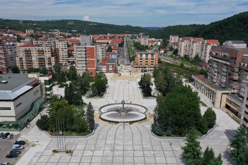 Așa arată Reșița acum. Centrul Civic al orașului. Foto: Ioan Popa