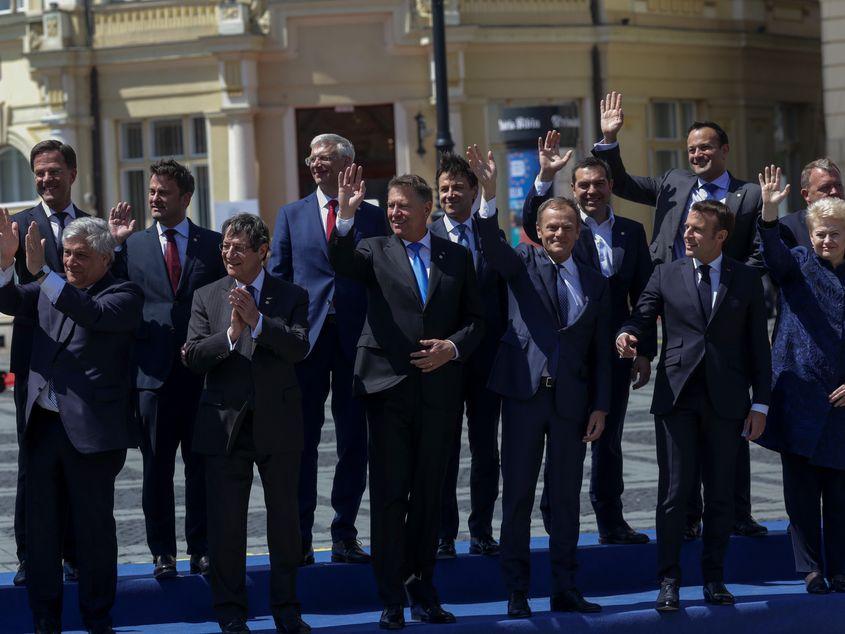 Liderii de stat s-au fotografiat la Sibiu, după Summit-ul de joi Foto: Inquam Photos / Virgil Simonescu (c)