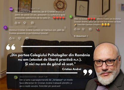 Exclusiv. Peste 20 de ani de impostură: Doctorul Cristian Andrei, cel mai mediatizat psihoterapeut al României, practică fără atestat. Acuzații de hărțuire sexuală în cabinet