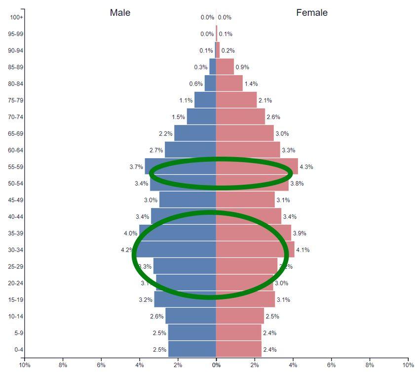 Sursa: PopulationPyramid.net