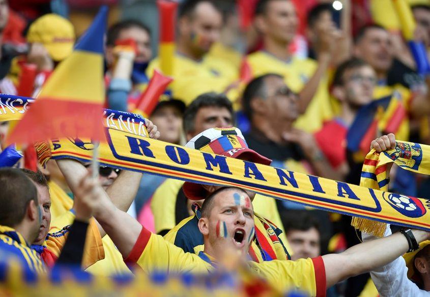 10.000 de fani ai tricolorilor au încurajat Naţionala şi la Lyon. Foto: uefa.com