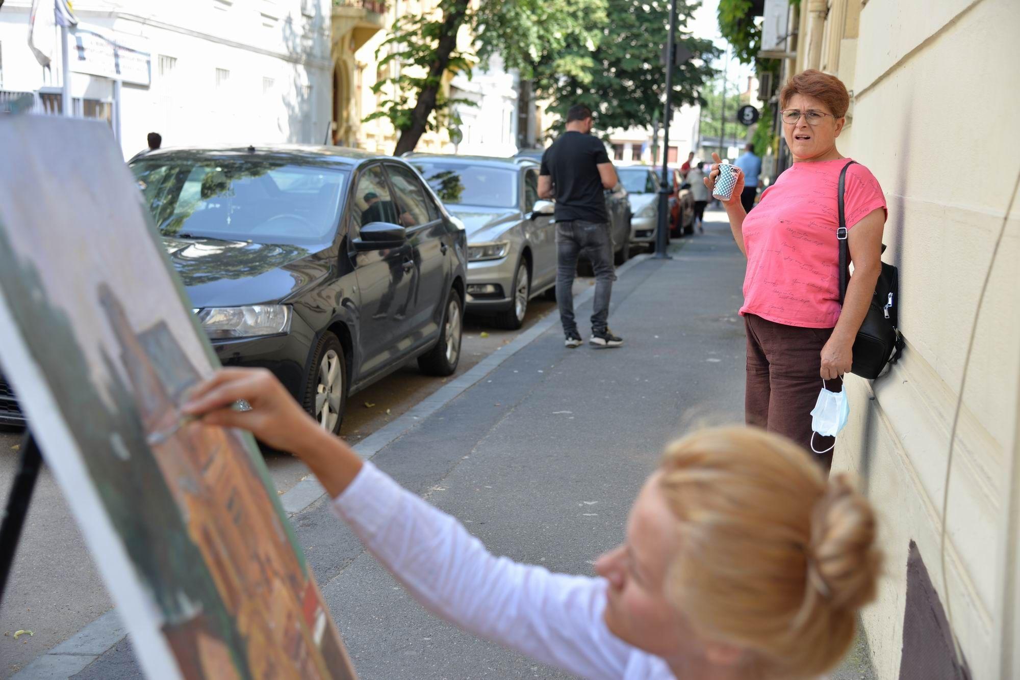 Spectatori la actul creației. Foto Lucian Muntean