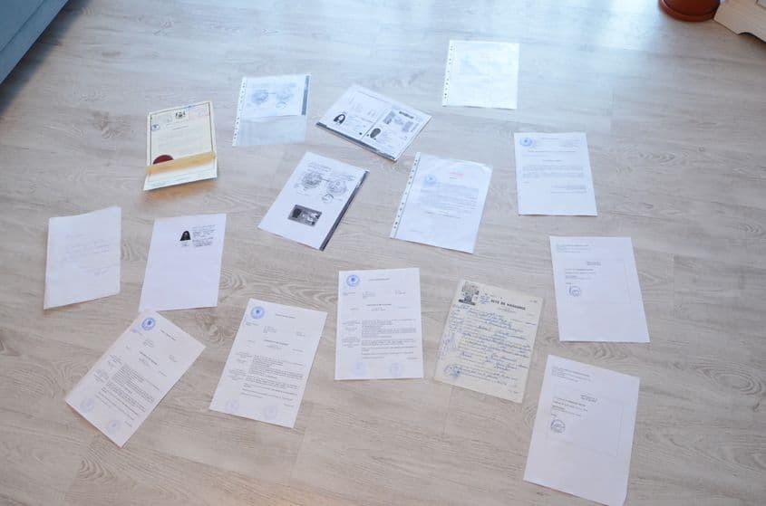 Toate documentele pe care Antonia a trebuit să le depună pentru a obține certificatul de naștere al fiicei sale.