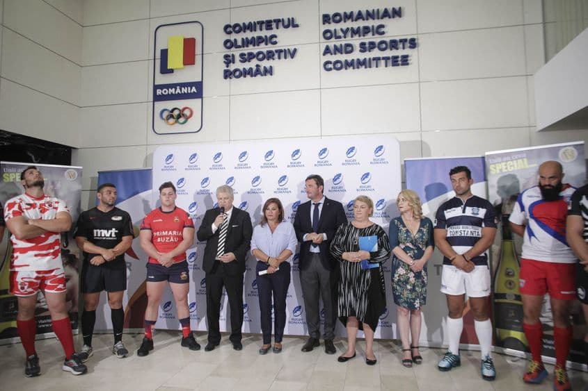 Eveniment de prezentare a stadiului santierului Stadionului de Rugby „Arcul de Triumf” si a noilor parteneri ai Federatiei Romane de Rugby FOTO Inquam Photos / Octav Ganea