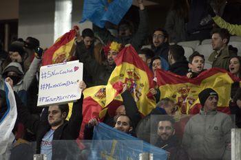 Și spaniolii au avut susținători, majoritatea aflați la studii în Cluj.