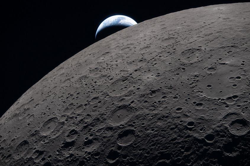 Terra, văzută de deasupra Lunii, în cadrul misiunii Artemsis 2 (April 6, 2026) Foto: NASA
