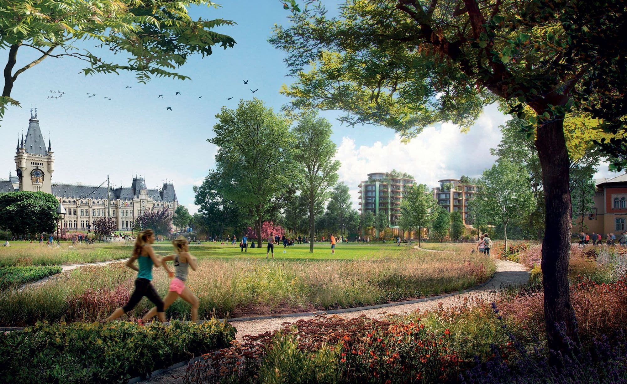 Clădirile Foster+Partners au fost gândite să se integreze discret în zonă.