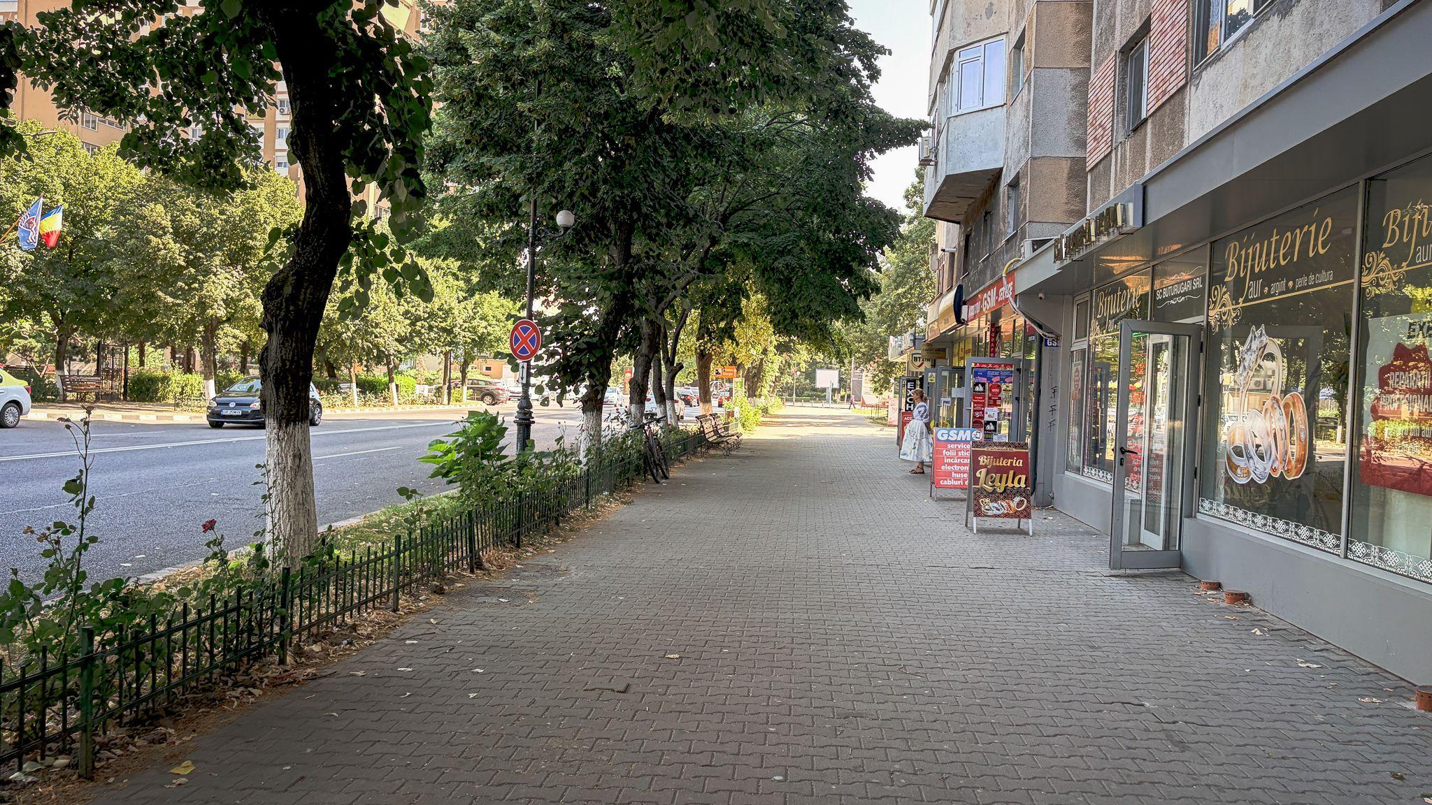 Străzile orașului Giurgiu par departe de Dunăre. Foto: Cristina Foarfă