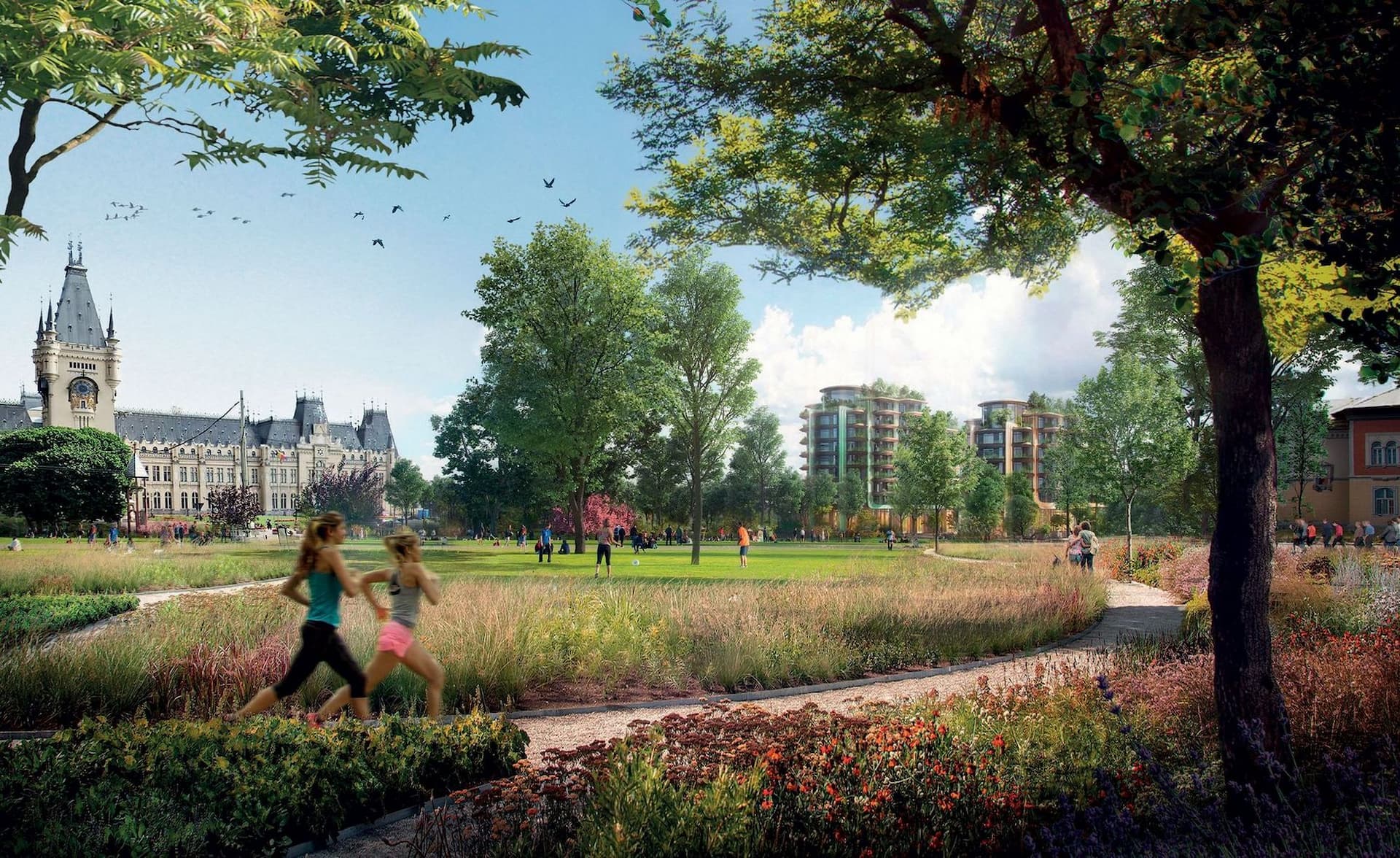 Clădirile Foster+Partners au fost gândite să se integreze discret în zonă.