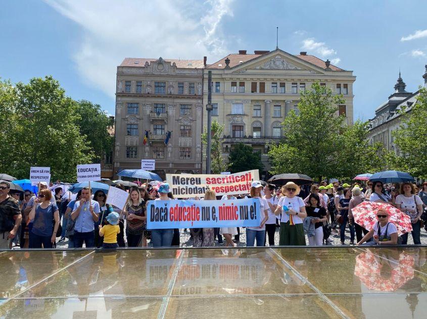 Greva profesorilor, mai 2023, Cluj Foto: Oana Moisil, PressOne