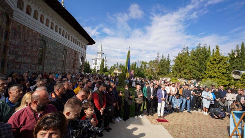 Călin Georgescu la Oradea, duminică, 13 septembrie 2026. Foto: Raul Ștef