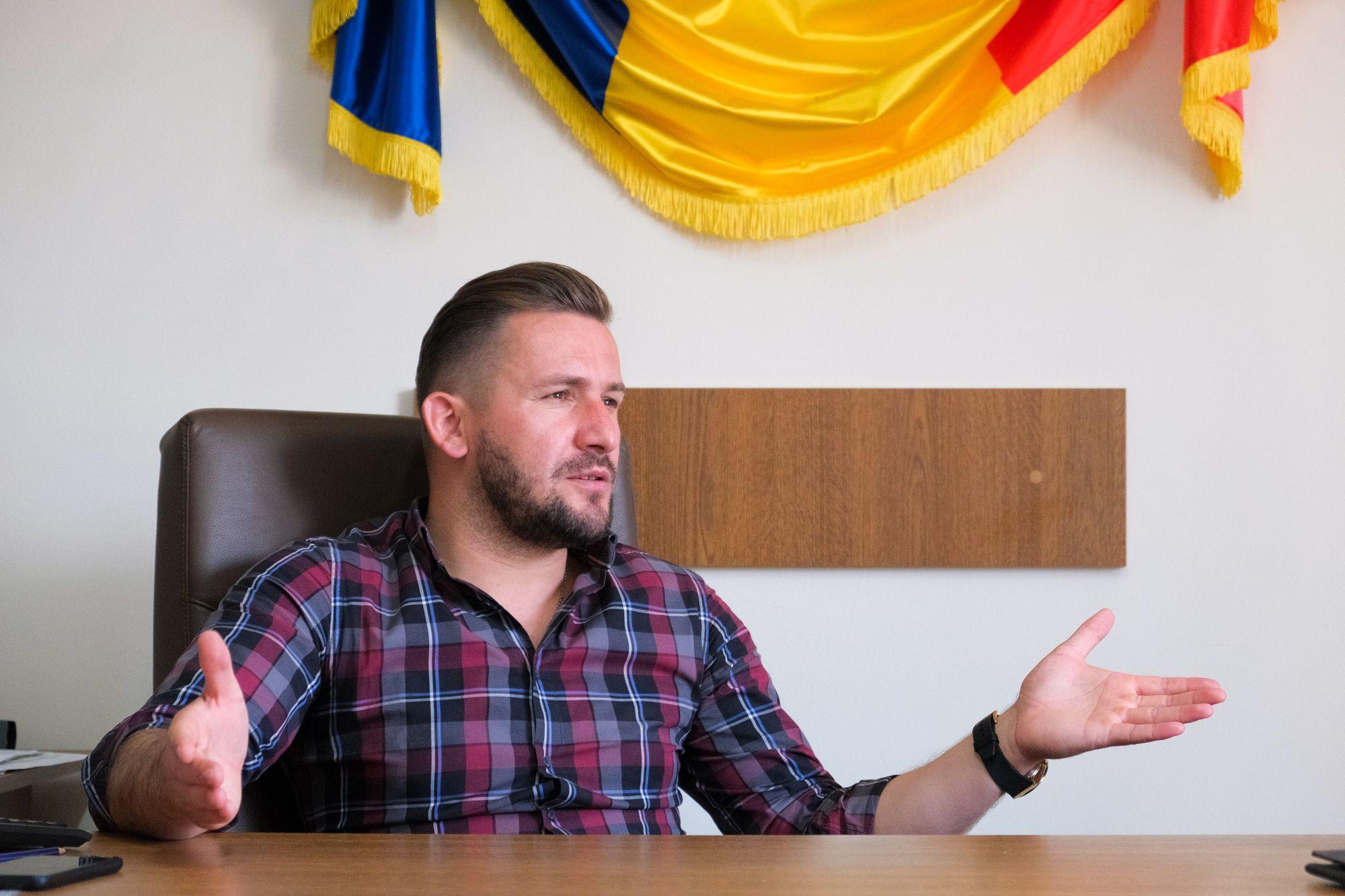 Florin Ionici, 31 de ani, primarul din Cămârzana Foto: Raul Ștef