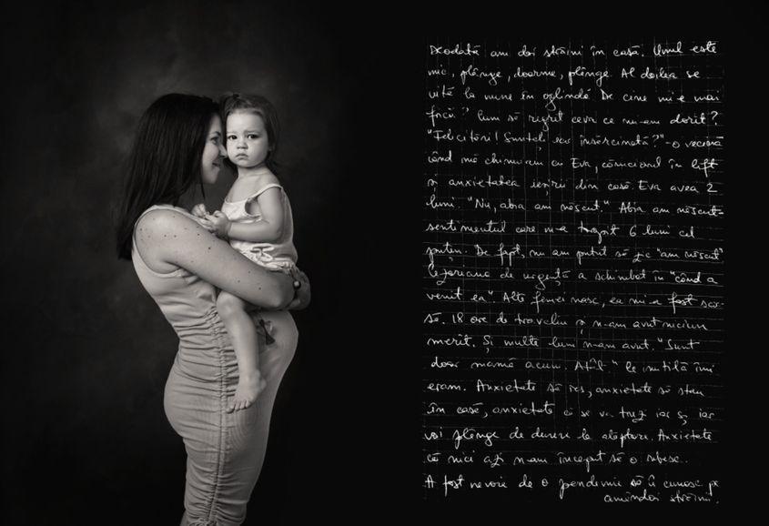 Instantaneu din proiectul fotografic despre depresia postpartum al fotografei Felicia Simion