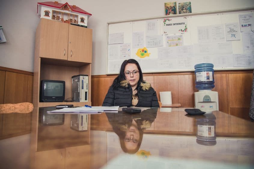 Elena Panait, directorul școlii din Arefu. Foto: Matei Bărbulescu