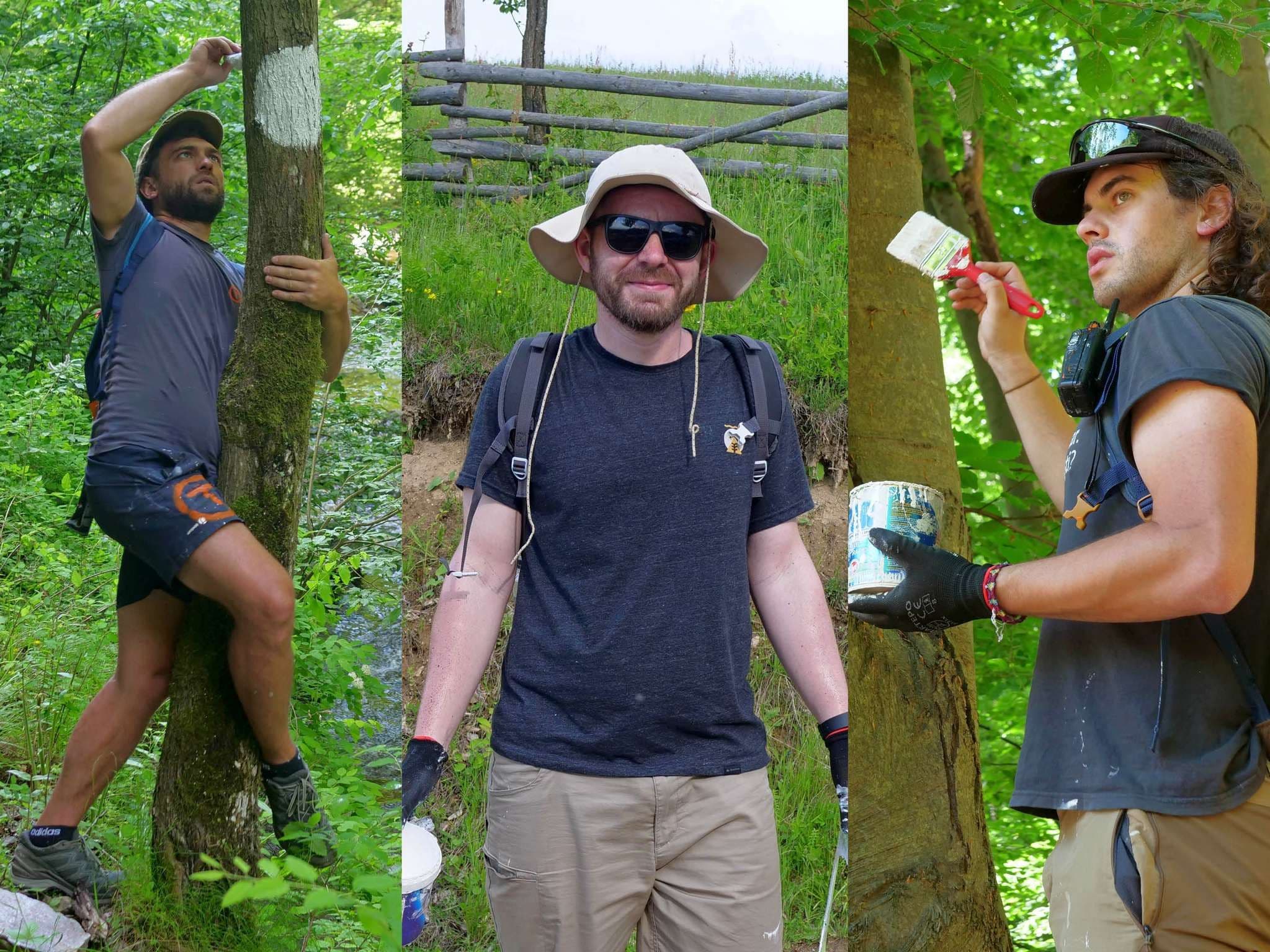 Marcarea traseului Via Transilvania. Foto: Voicu Bojan