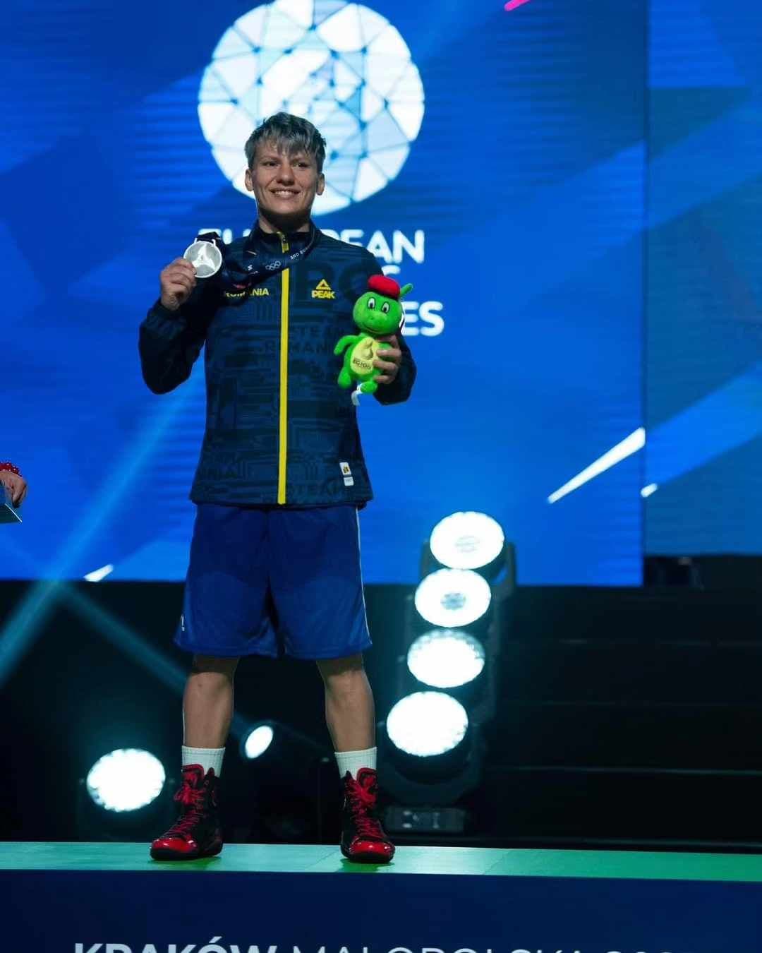 Lăcrămioara Perijoc a luat argintul pentru România la Jocurile Europene Cracovia Malopolska. Foto: COSR