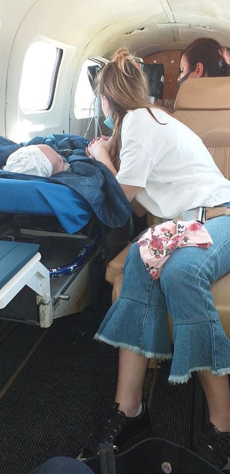 Avionul privat pus la dispoziție de asociația Blondie