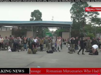 Românii din armata privată a lui Horațiu Potra părăsesc Congo printr-un pasaj de trecere spre Rwanda, negociat de statul român