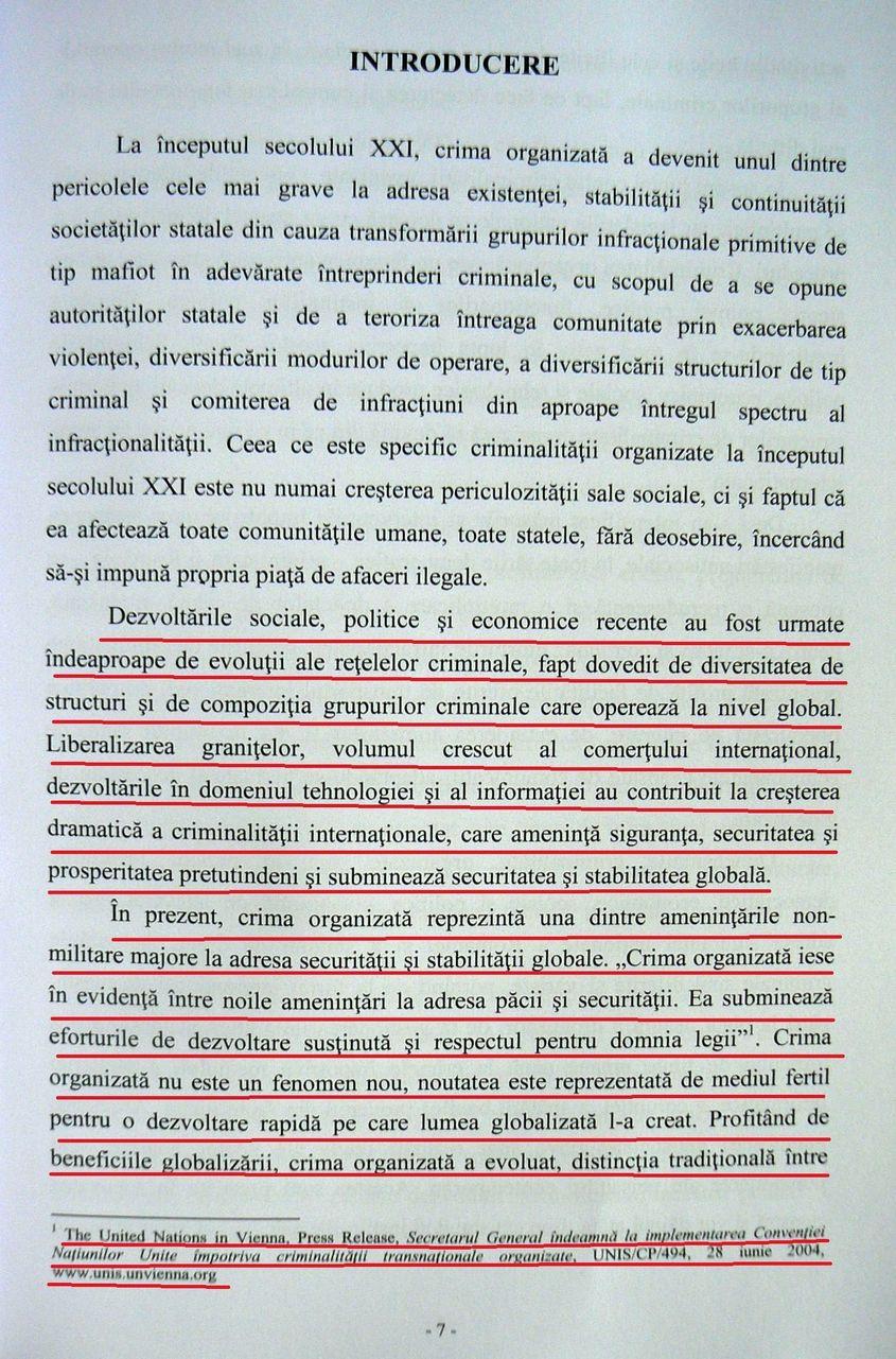 Pagina 7 din teza Laurei Kövesi.