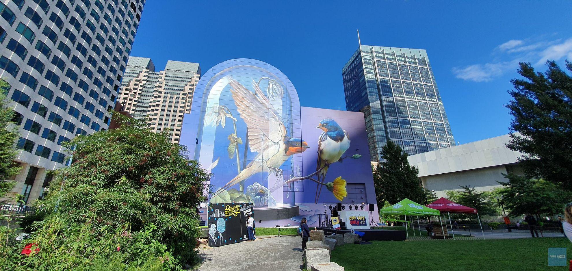 Arta stradală ajută zonele în care arhitectura clădirilor nu este prea fericită.