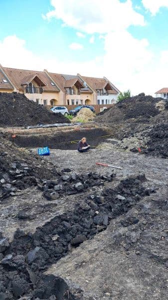 Imagini din timpul săpăturii arheologice preventive. Foto: Mesagerul de Covasna