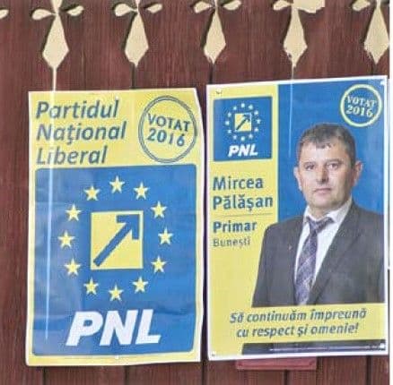 Mircea Pălășan, afiș electoral din 2016. Primarul spune că în acest an n-a făcut deloc campanie electorală Foto: national.ro