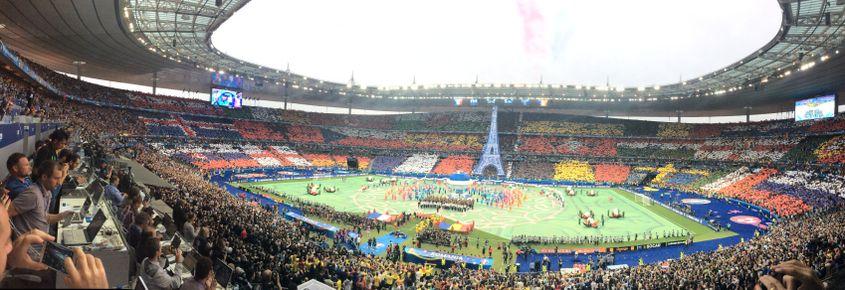 Imagine de la Franța – România 2-1, meciul care a deschis Euro 2016.