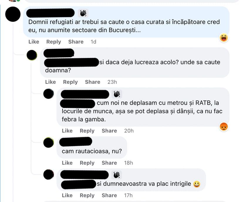 Unii proprietari consideră că refugiații nu ar trebui să ridice pretenții la cazare. Postare de pe grupul de Facebook "Uniți pentru Ucraina"