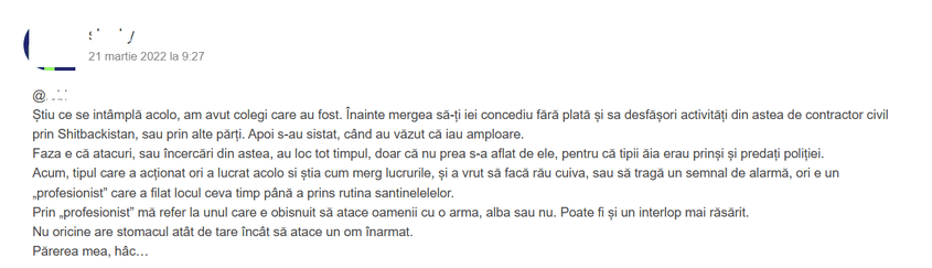 Reprezentanții MApN insistă că fenomenul nu există. Cadrele active pe blogurile militare din România îi contrazic. Captură foto via rumaniamilitary.ro