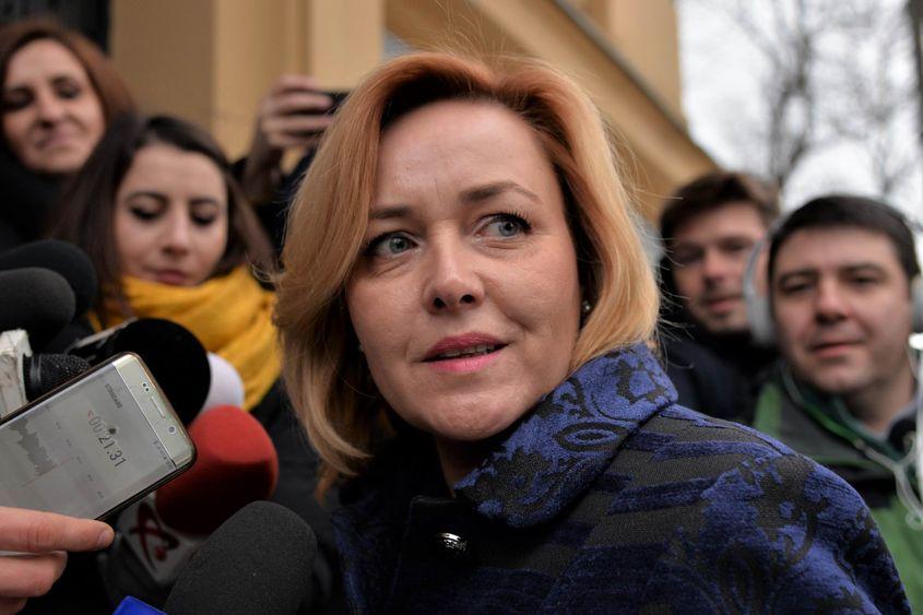 Carmen Dan, în ziua în care Mihai Tudose a demisionat. Foto: Lucian Muntean