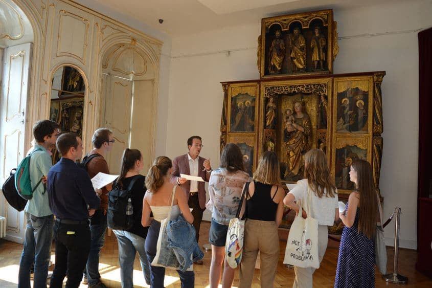 Sala Altarului din Palatul Bánffy, Muzeul de Artă din Cluj, care a fost retrocedată în proporție de două treimi către moștenitorii clădirii. Foto: Muzeul de Artă din Cluj-Napoca