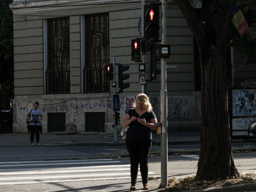 Trecere de pietoni din Timişoara. Foto: Mircea Gherase