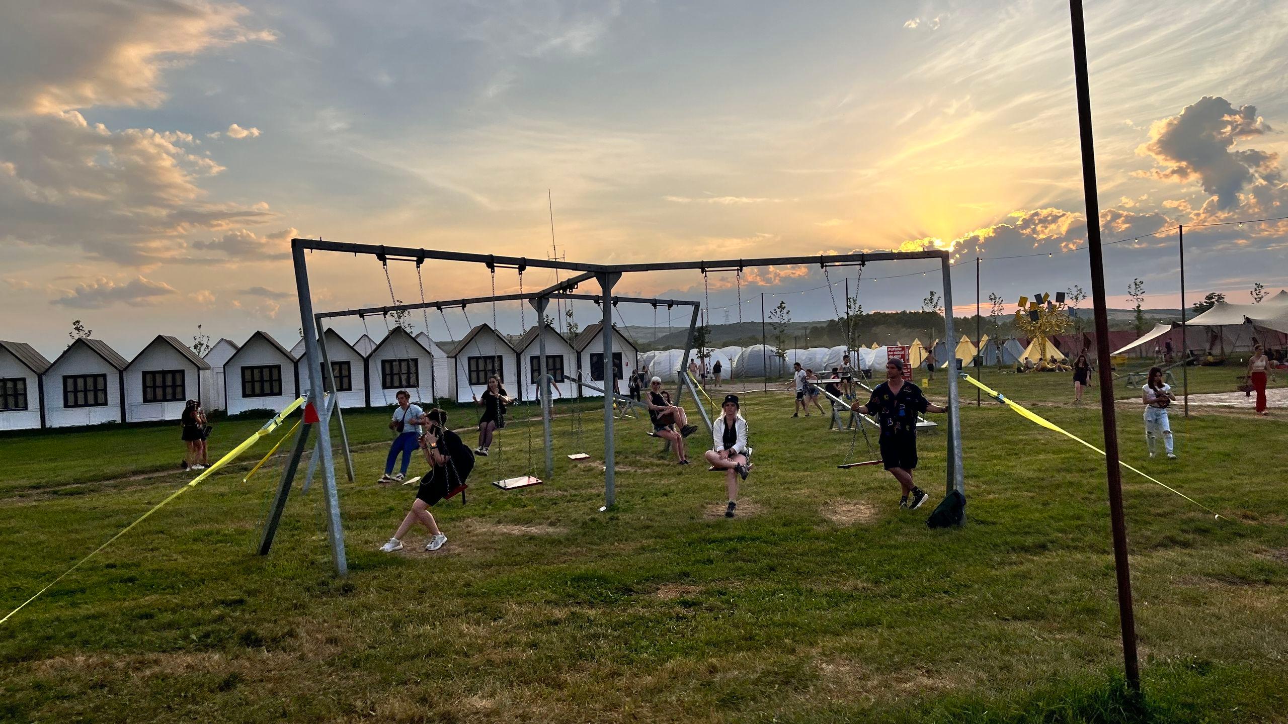 Apus în camping la Electric Castle 2023. Foto: Cristina Foarfă