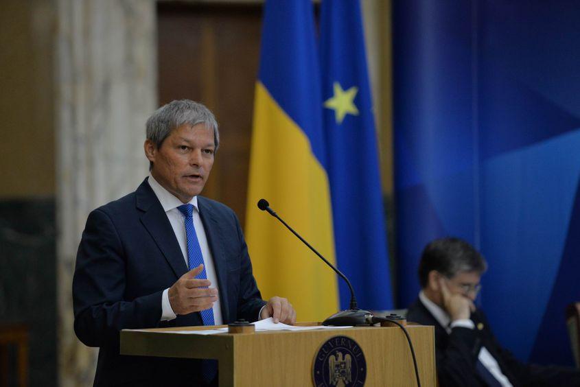 Dacian Cioloş, la prezentarea Strategiei anticorupţie. Foto: Lucian Muntean