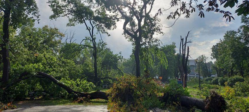 Furtuna din iulie 2023 nu a fost un fenomen atribuit schimbărilor climatice, însă urmările ei ne arată ce se poate întâmpla într-un oraș care nu e adaptat la fenomenele extreme. Foto: Georgiana Anghel