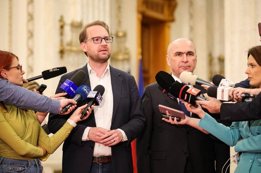 Dominic Fritz, liderul USR, alături de premierul Ilie Bolojan Foto: Facebook / Dominic Fritz