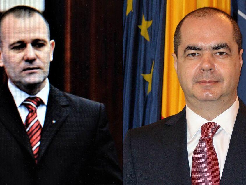 Fostul secretar general al SRI Dumitru Dumbravă (în stânga) și fostul ministru Mihai Stănișoară au primit verdicte de plagiat din partea Comisiei de Etică a ANIMV.