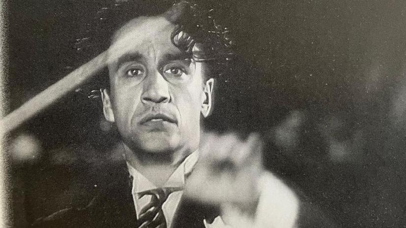 Imagine din 1950 cu Sergiu Celibidache, primul dirijor de după război al Filarmonicii din Berlin. Foto: din arhiva familiei, publicată în volumul Spațiul Celibidache, autor Stejărel Olaru