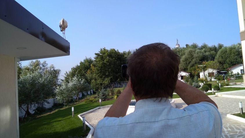 La Galați, Ion s-a întâlnit cu o barză întârziată: în sfârșit cineva care nu i-a făcut observație că e netuns.