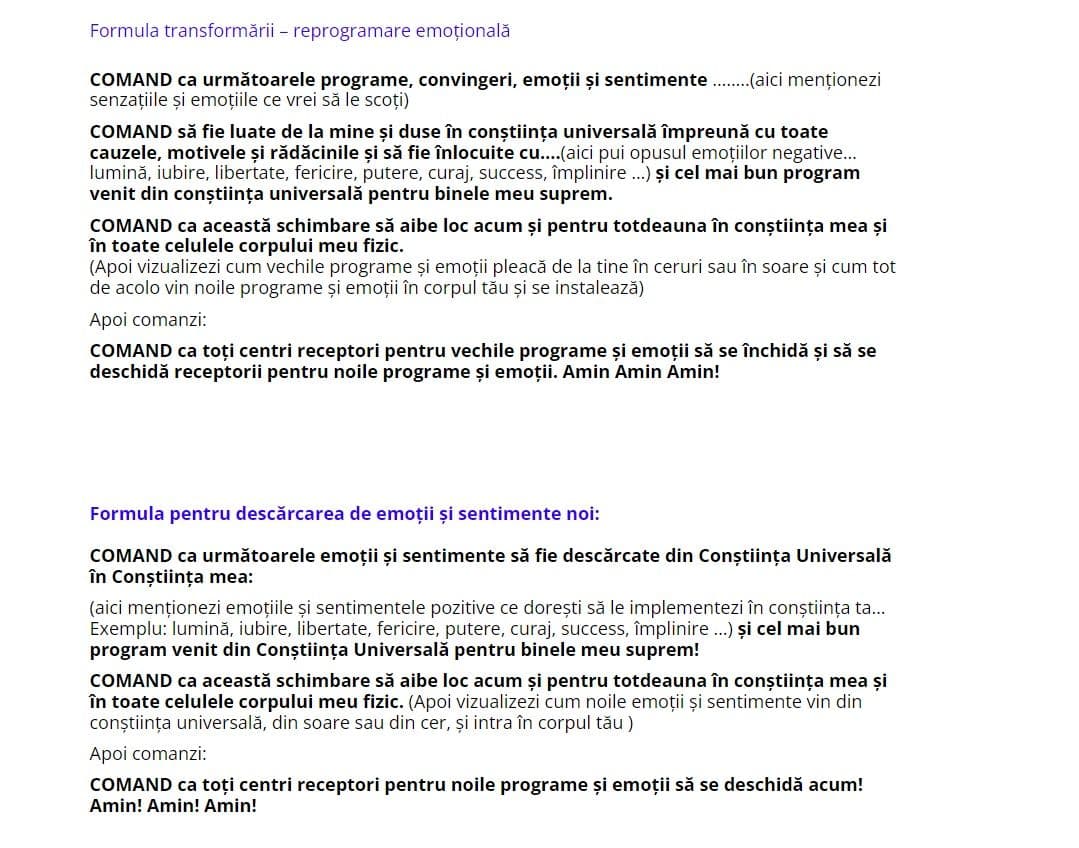 Cam așa arată niște formule care te scapă de depresie sau anxietate. Captură foto din curs.