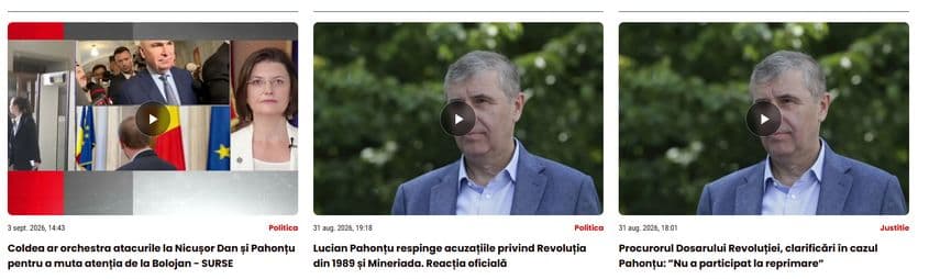Felul în care un site prezintă constant un subiect poate influența percepția publicului, explică Cristina Lupu, directoarea executivă a CJI.<br>FOTO: Captură Realitatea