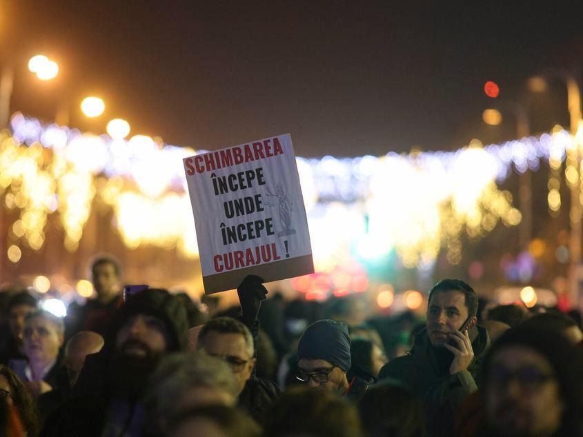 Protest în Piata Victoriei, Bucuresti, 13 decembrie 2025 Foto: Inquam Photos / Octav Ganea