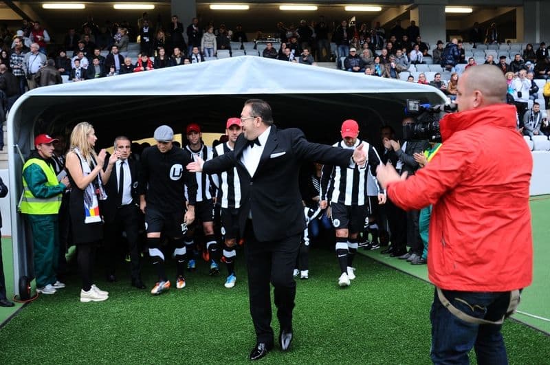 Walter, în octombrie 2011, la inaugurarea Cluj Arena.