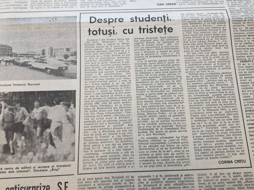 Articolul Corinei Crețu din ziarul Azi