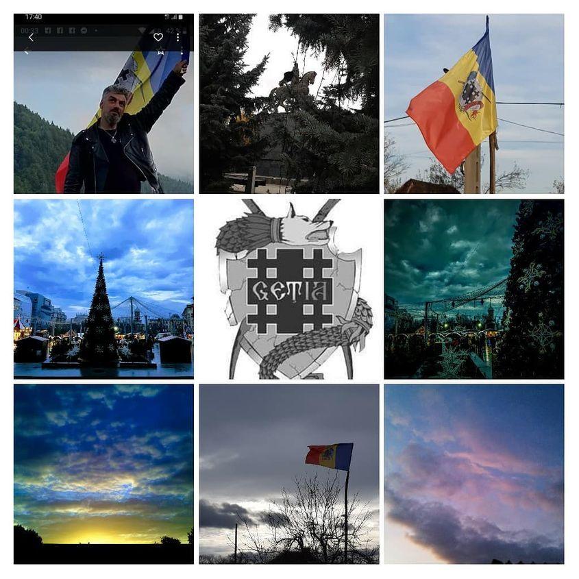 În 2020, Motocu deja folosea numele de „Geția”. Colaj preluat de pe contul său de Instagram