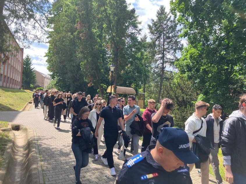Marș al studenților clujeni, pentru mobilizare la vot. Foto Bianca Felseghi.